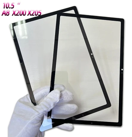 10pcs Outer Glass + OCA For Samsung Galaxy Tab T220 225 290 295 500 S7 T870 P615 X700 X800 A8 S8 Touch Screen Front Lens Panel