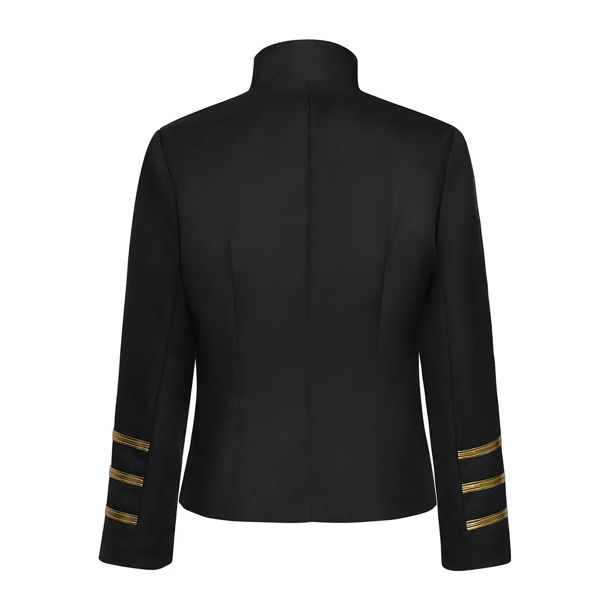 Medieval Court Style Double Breasted Retro Stand Up Collar Jacket Women's Military Drums Honor Guards Stage Performance Coat view 5