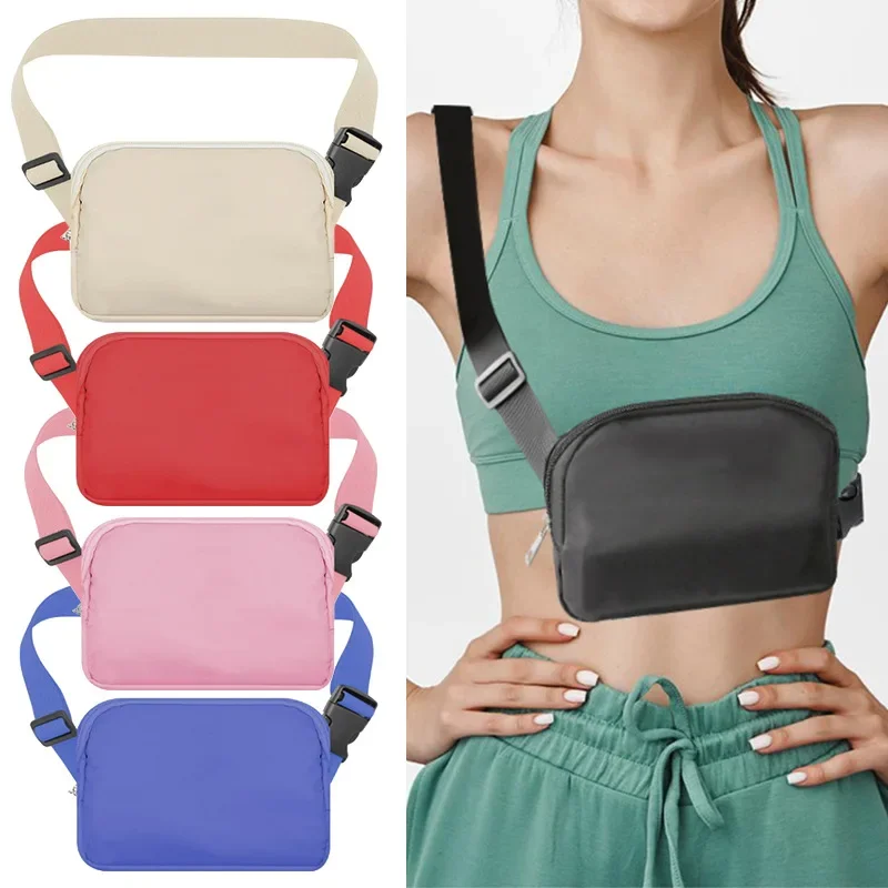 Bolsa de cintura esportiva impermeável para mulheres, cinto de corrida, Bum Fanny Pack, carteira portátil, bolsa de telefone, ginásio, correr, bolso transversal, ciclismo