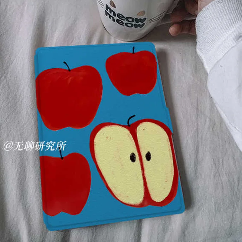 Artistic Apple Case For Kindle Paperwhite 5/12 Kindle 10/11 Kindle Scribe 2022&2024 Featuring Shockproof Full-Coverage Cover Y2k