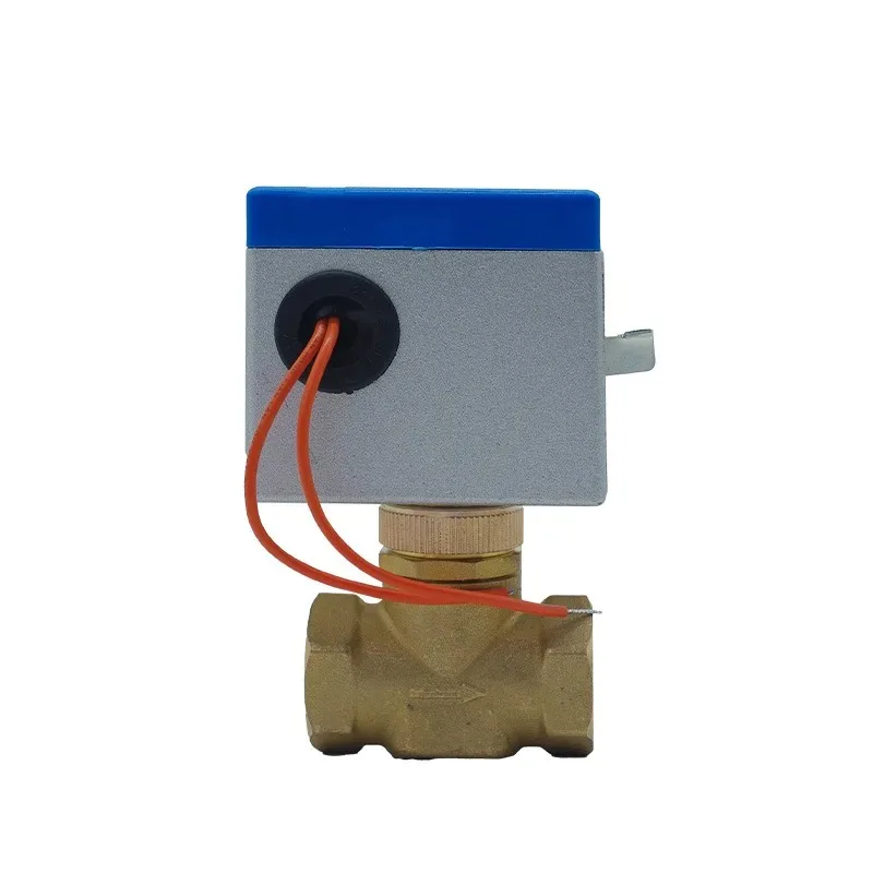 VA7010‑8503 Electric Two‑Way Solenoid Valve DN20 6‑Point Brass Fan Coil Valve Normally‑Closed Motorized Water‑Cooled