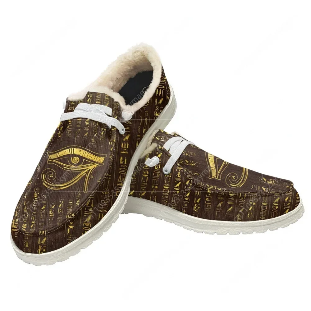 

Horus Egyptian God Eye of Egypt Plush Casual Shoes Flat Shoe Men Woman Breathable Casual Lightweight Footwear Custom Made Shoe