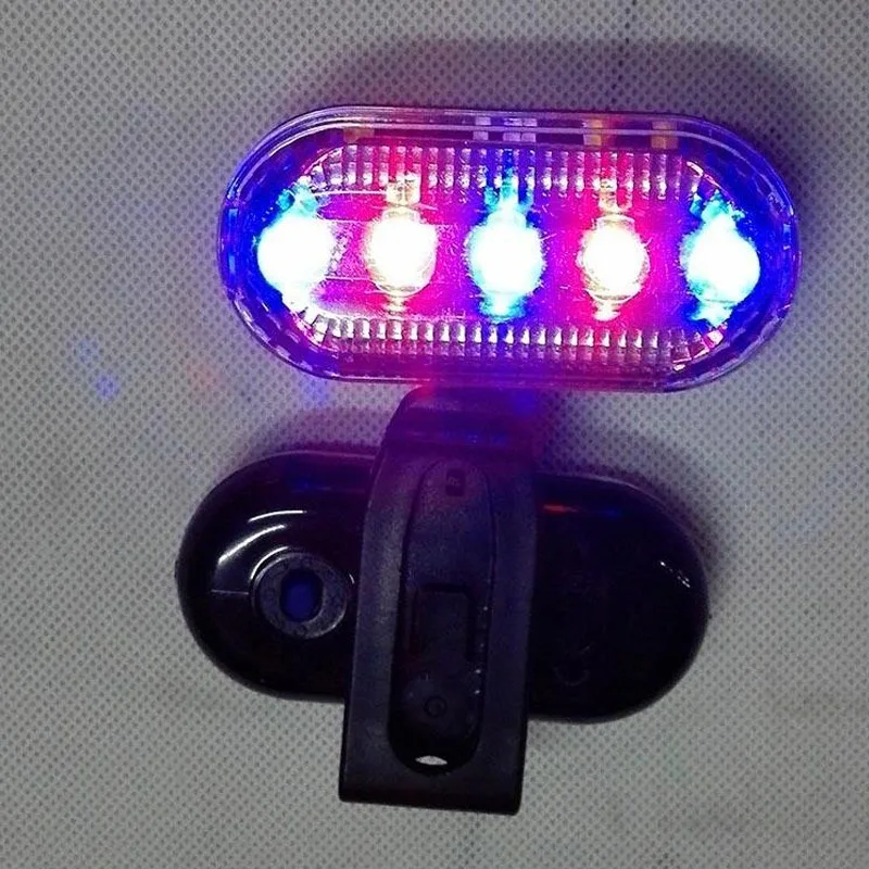 Per la corsa notturna escursionismo ciclismo lampada a tracolla a LED avvertimento di sicurezza per bicicletta fanale posteriore multifunzione luce elettrica della polizia