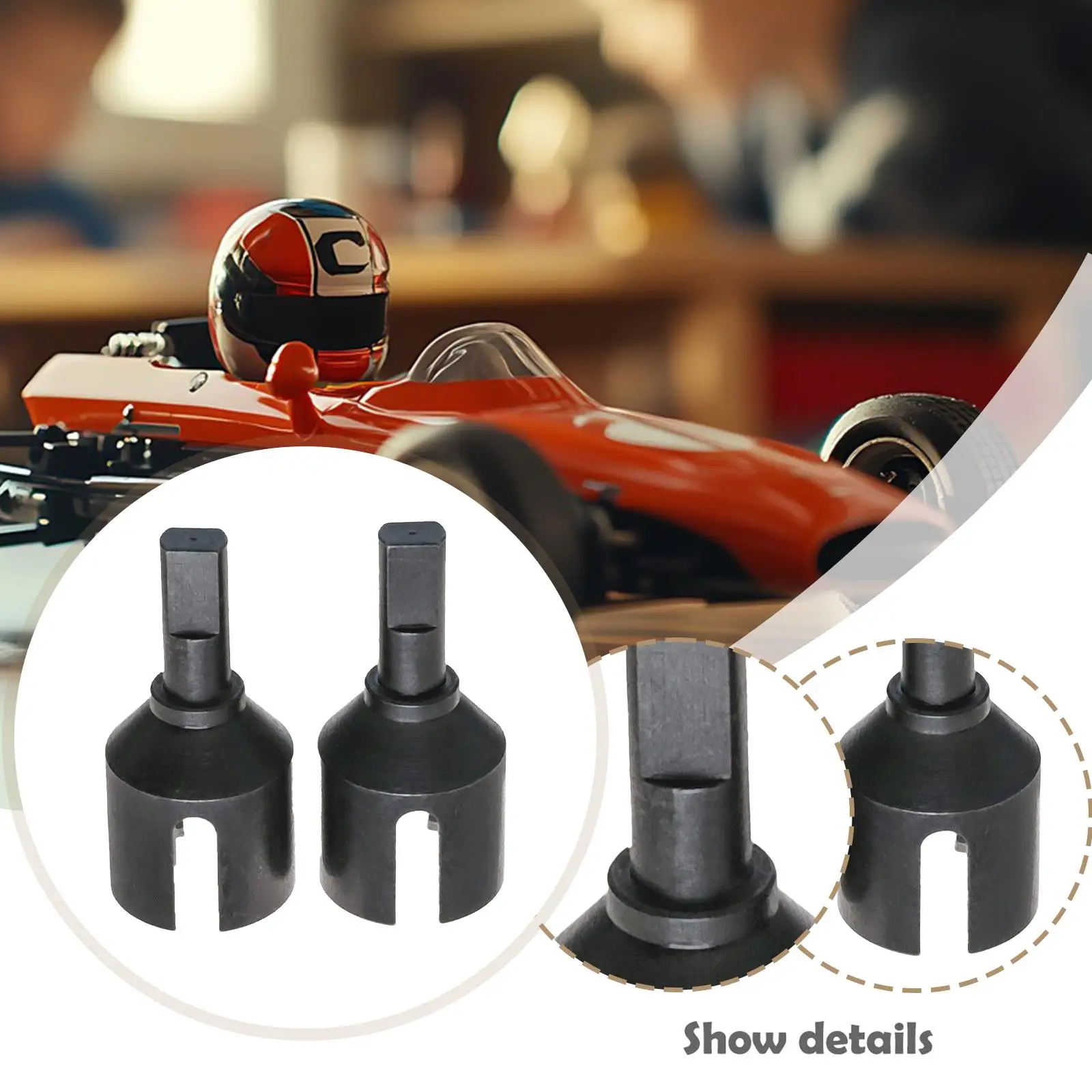 زوج واحد من الكوب التفاضلي المعدني، المكونات المباشرة تحل محل أجزاء فولاذية سهلة التركيب لـ 1/10 Fighter Nxgen DT04 58741 #4