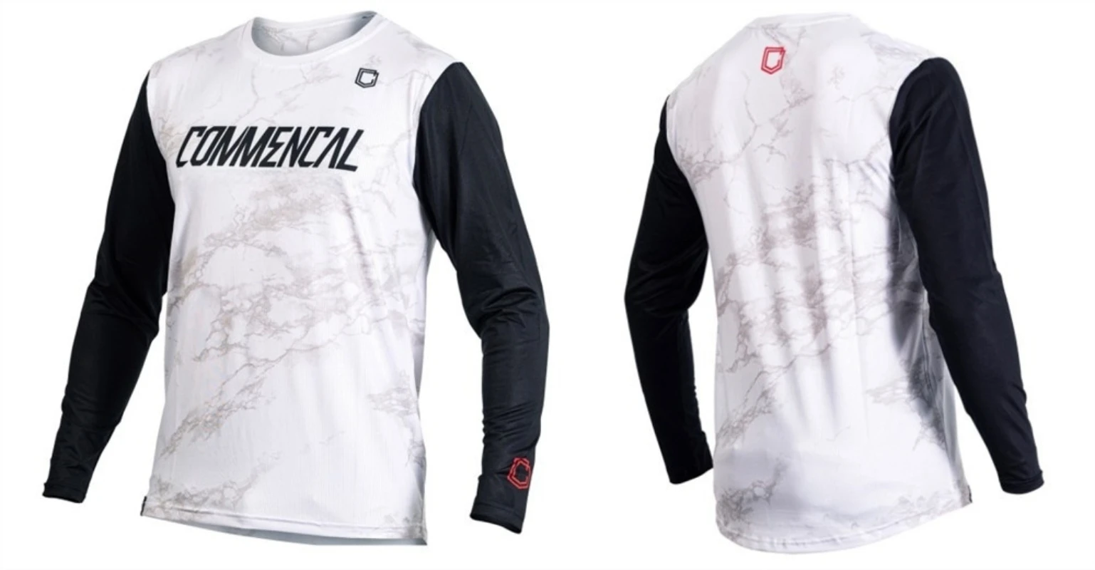 

French Conmencal Summer New Mountain Bike Riding Motorcycle Off-Road Long Sleeved Sun Protection Clothing Quick Drying T-Shirt