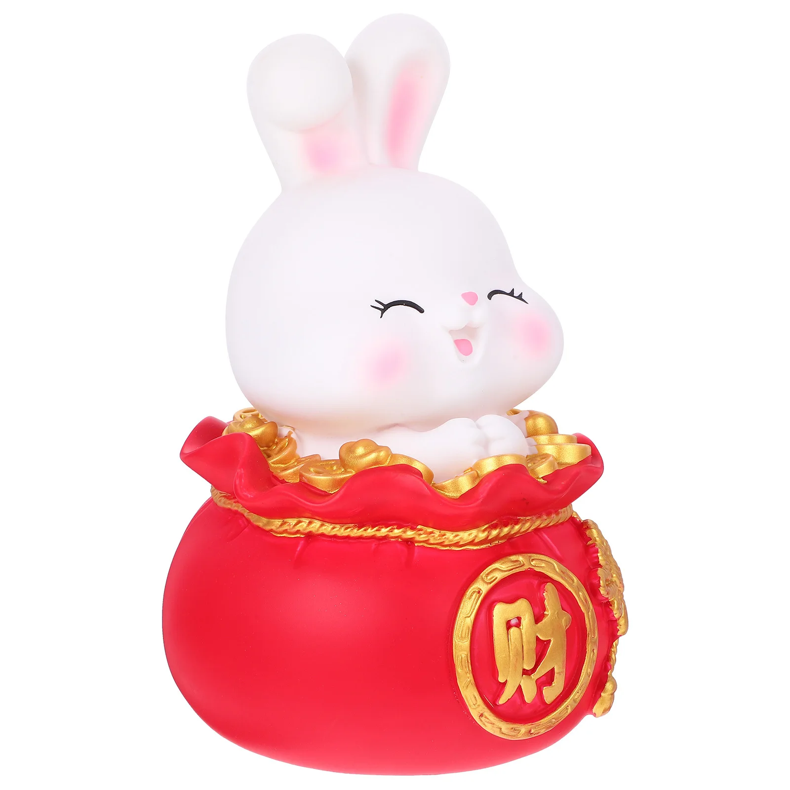 Cofrinho de coelho criativo, jarra de economia de moedas de vinil para crianças, grande capacidade, armazenamento de dinheiro, ornamento decorativo de quarto inquebrável