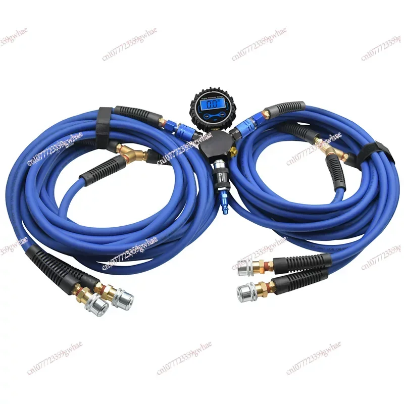 Auto tire inflation digital pressure gauge 150psi pneumatic connector accessories, tracheal hose, tire pressure gauge