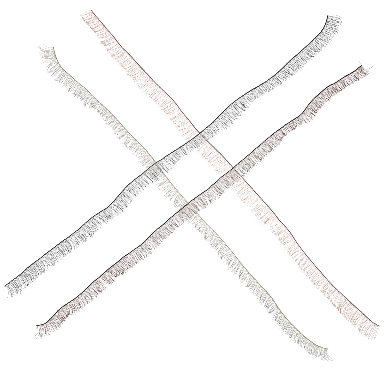 4pcs Eyelashes Diy False Decorative Eyelashes Lashes For Crafts Decorative Eyelash Strips Simulated Makeup Accessories