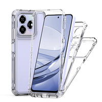 3IN1 Phone Case For ZTE Blade A34 A54 AXON 60 AXON60 lite A35 BladeA55 BladeV60 TPU+PC Anti Fall Thick Transparent Funda Covers