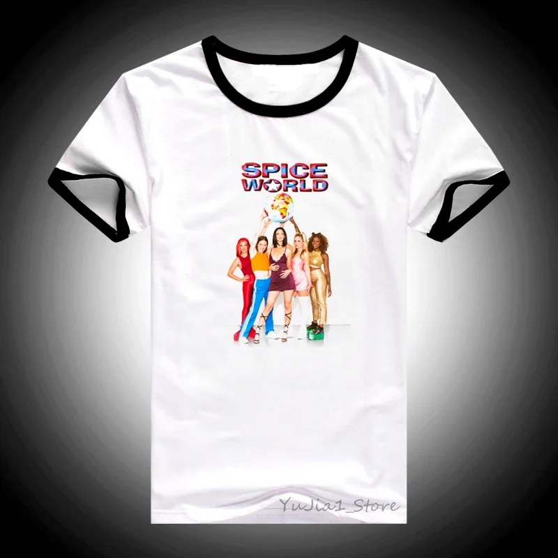 Camiseta feminina Cool Spice Girls, Maiden Tops, letras de impressão, camiseta gráfica, Streetwear feminino, roupas Tumbler, anos 90