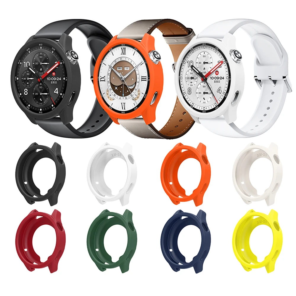 Protective Case Cover For Xiaomi Watch S5 Smartwatch Replacement TPU Shell Protection Case for MI Watch S5 Wristband Accessories