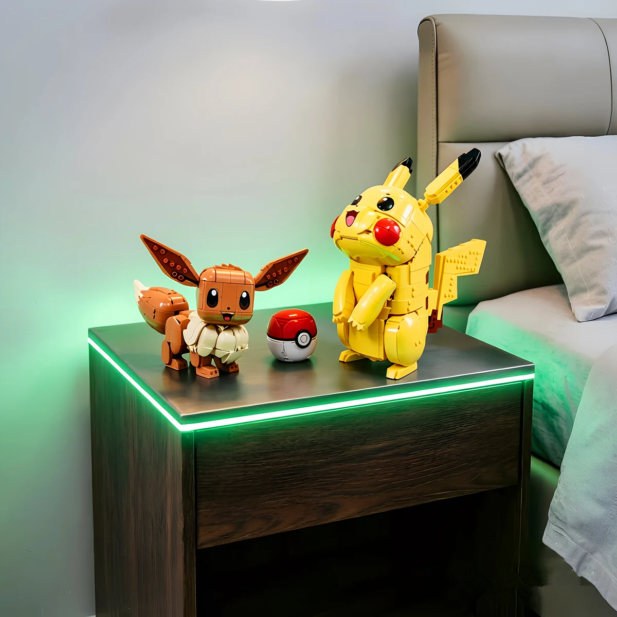 Home Decor Birthday Gifts Home Decor Designer MOC Pika-chu Pocket Ball Movie Game Pokémon Model Building Block Creative Gift
