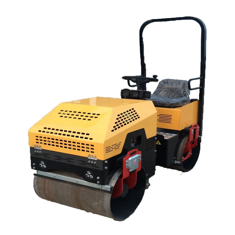 YG Single/double Drum New Vibration Small Mini Road Rollers Machine FVR-600S 5.5HP Walking Single Wheel Roller Honda GX160