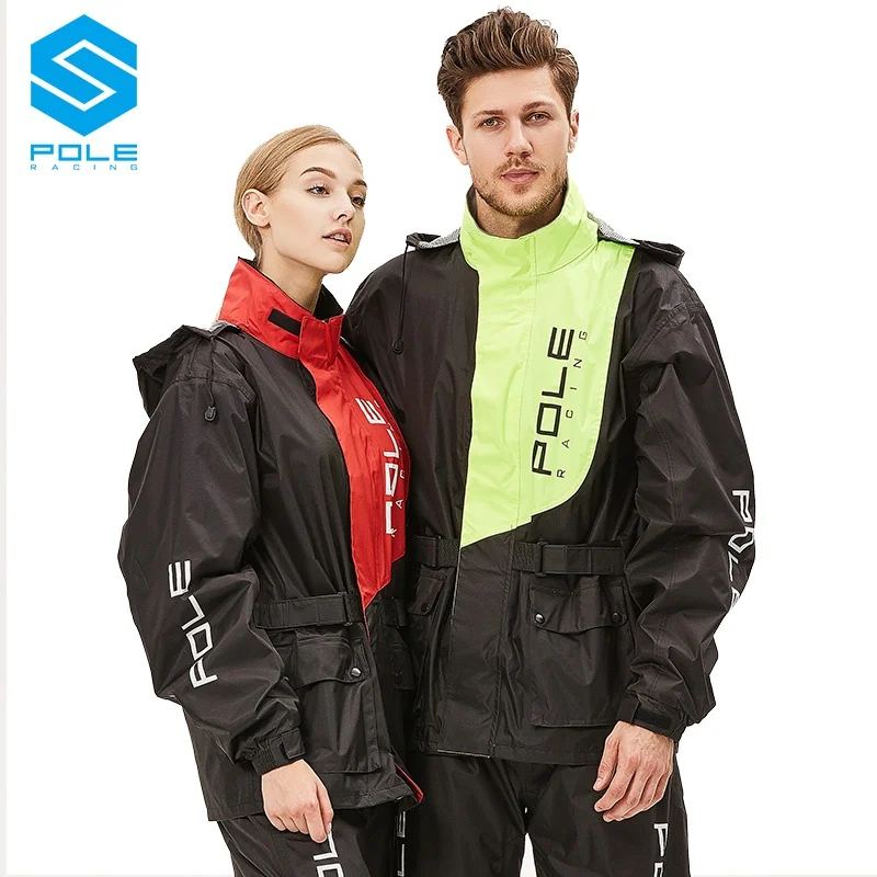 

Men Women Motorbike Raincoats Rain Pants Split Type Cycling Outdoor Rainstorm Motorcycle Raincoat Jacket Rainpant Biker Raincoat