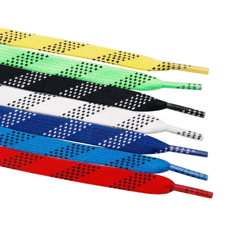 Skate Laces 8Different Length Dual Layer Braid Extra Reinforced Tips Waxed Tip Design Suit For Ice Hockey Skate Hockey Shoelace