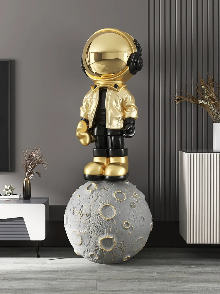 Home Decor 140CM Astronaut Statues Large Floor Decor Nordic Living Room Large Welcome Sculpture Art Ornaments Housewarming Gifts