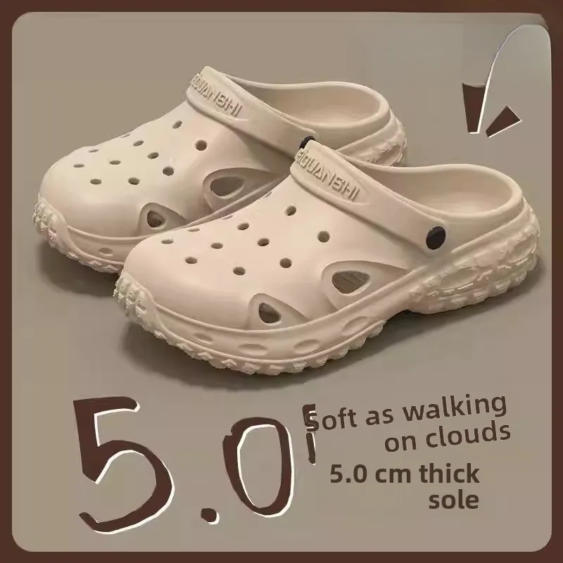 Sandalias para Hombre, Transpirables, Antideslizantes, con Diseño de Neumático, Zapatos Tipo Clog de Verano, Material EVA, Plantilla Ortopédica, Modernas y a la Moda