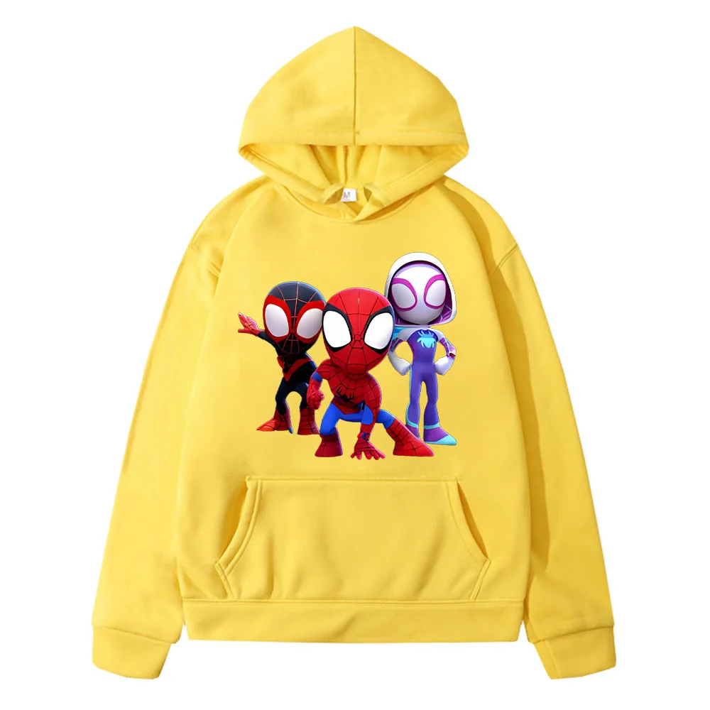 

Spidey and His Amazing Friends Fashion Cartoon Printing Hoodies Girls Boys Casual Tops Sweatshirts Fleece Long Sleeve Hoody Top