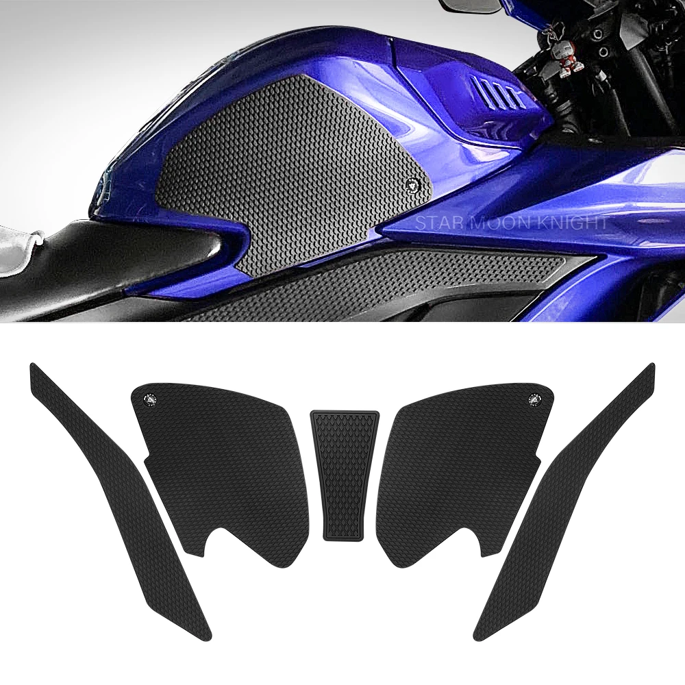 

For Yamaha YZF R3 R25 YZFR3 2019 - 2023 Side Fuel Tank pad Tank Pads Protector Stickers Decal Gas Knee Grip Traction Pad Tankpad