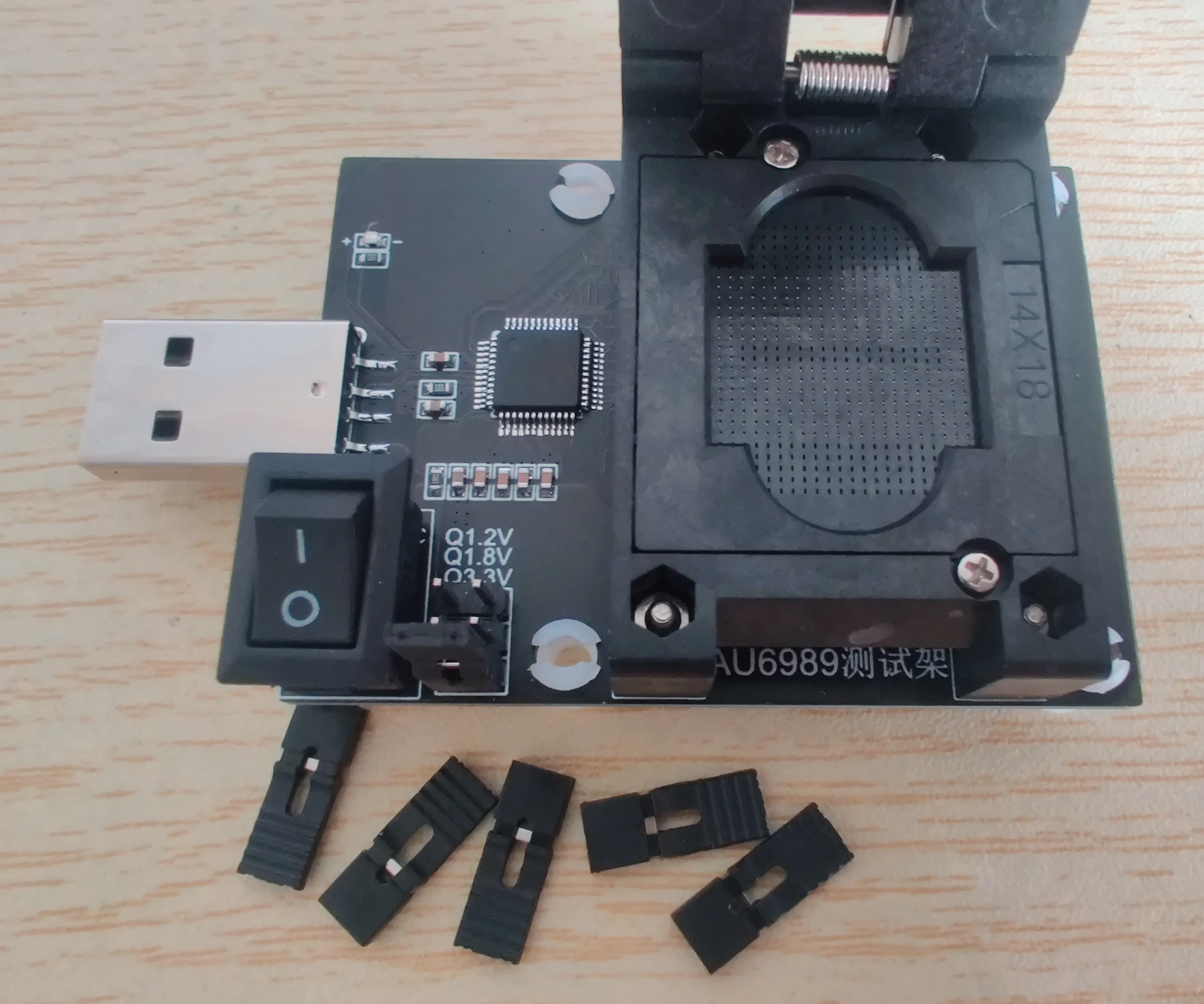 AU6989 GTD BGA316/272 FLASH particle 8CE empty seat test rack