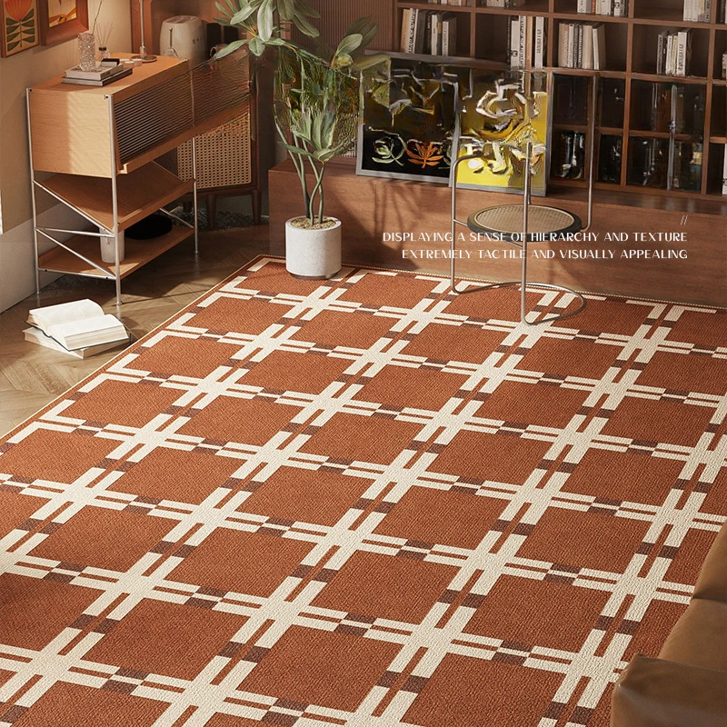 

Living Room and Bedroom 2025 New Circular Velvet Bedside Mat, Washable and Erasable, Light Luxury and High-end Floor Mat