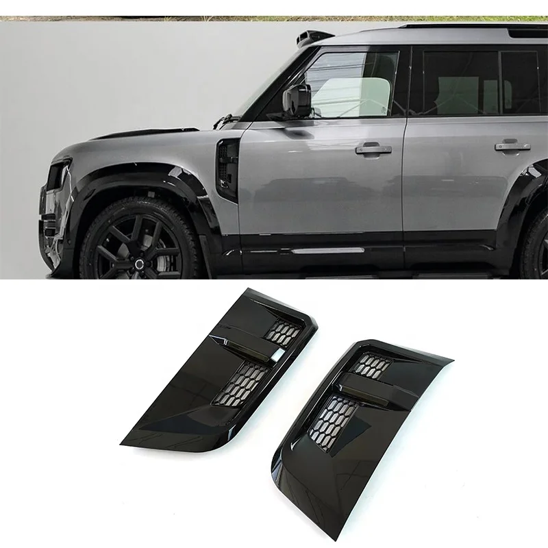 6PCS Car Front Bumper Lip Protector Corner Guard For Land Rover Defender 2022 2023 Accessories Front Bumper With Winch Bracket