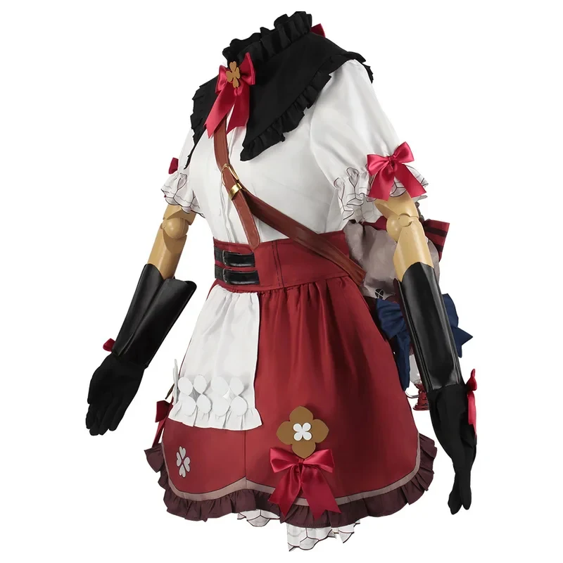 

❤2026✚Klee Cosplay Genshin Impact Costume Blossoming Starlight Outfit with Dress Hat Wig Backpack Ideal for Children's Cosplay ◀