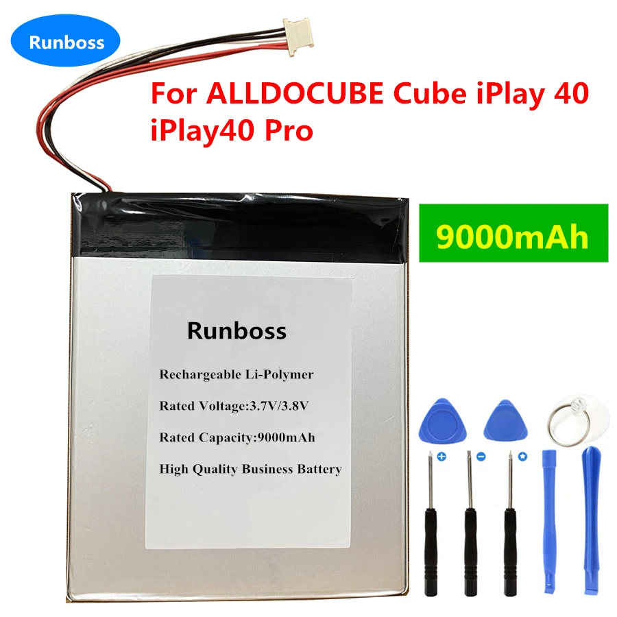 

New High Capacity 9000mAh T1020 Tablet PC Battery For ALLDOCUBE Cube iPlay 40 / iPlay40 Pro High Quality Replacement Accumulator