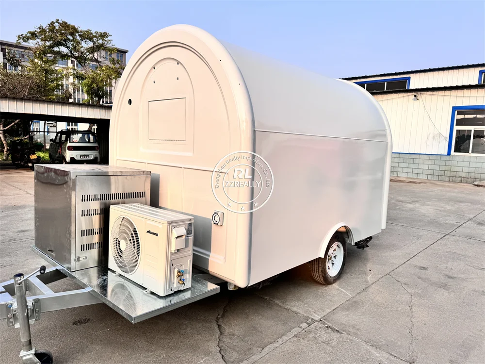 Remolque de comida personalizado, cocina móvil, carrito de helados totalmente equipado, tienda de aperitivos y Pizza, camión de comida rápida, carrito móvil para perritos calientes