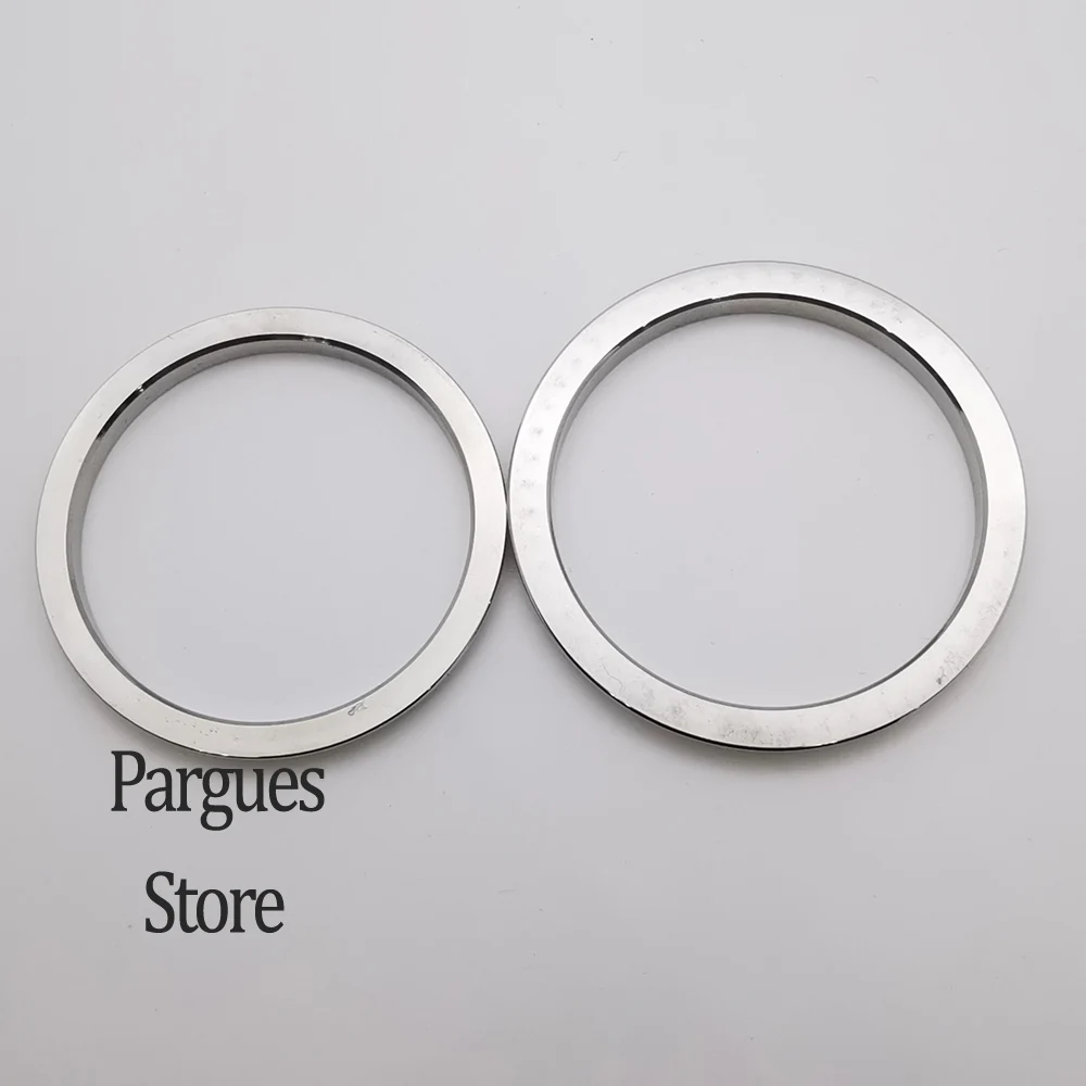 36mm/39mm stainless steel silver/gold/rose gold/black bezel insert for watch case top cover replacement