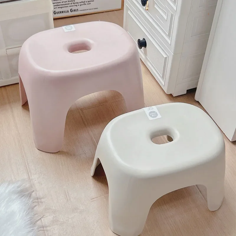 Children Plastic Shower Stool Small Cute Camping Fishing Beach Shower Seat Ultralight Kitchen Silla Para Ducha Home Furniture