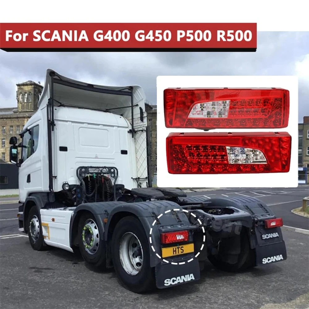 Right Left 24V LED Combination Rear Tail Light Lamp For Scania Truck Taillight For Scania Trailer 2380954 2241859 E APPROVE