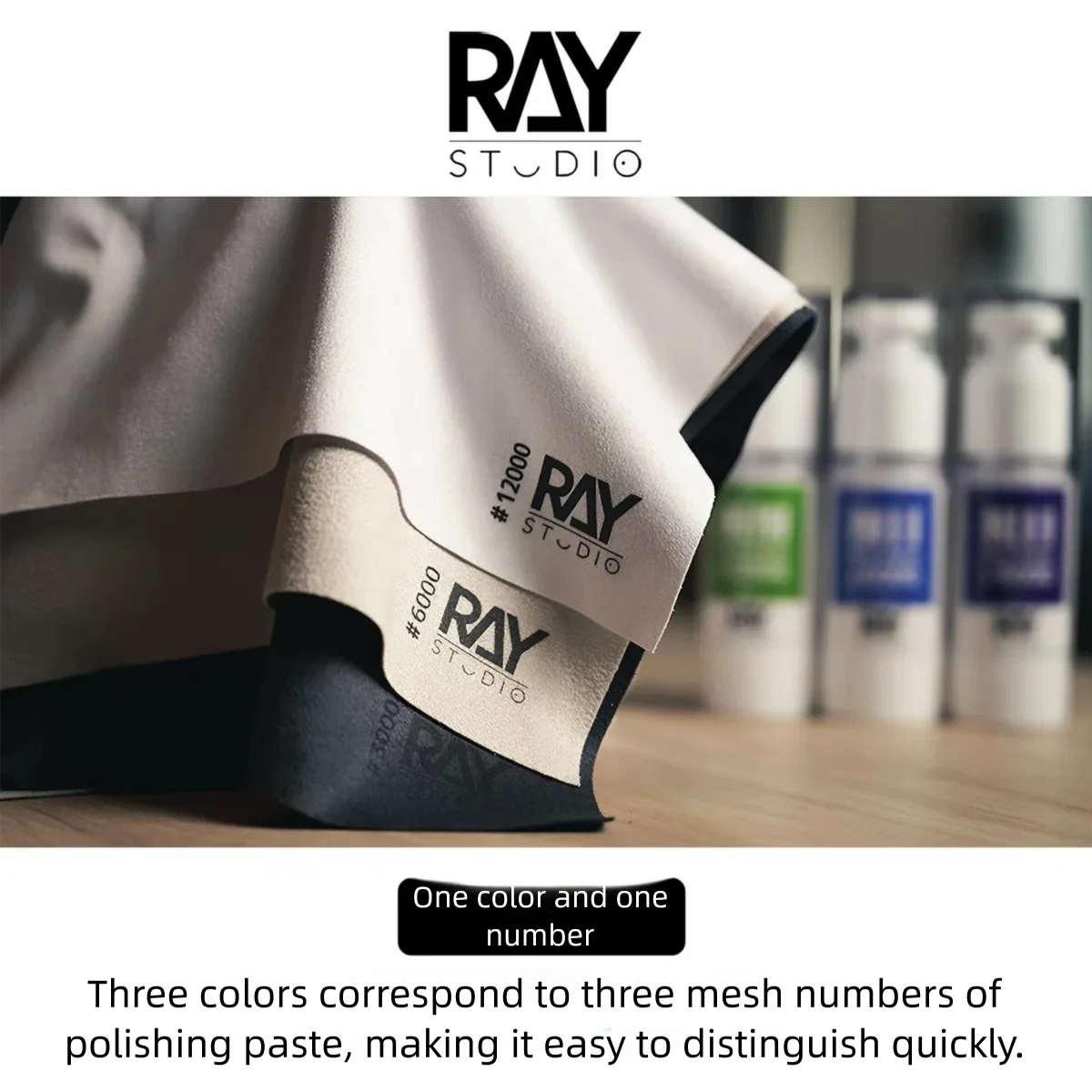 RAY Model Ultra-soft Polishing Cloth #3000 #6000 #12000 Model Figure Cleaning Cloth 300mm*300mm