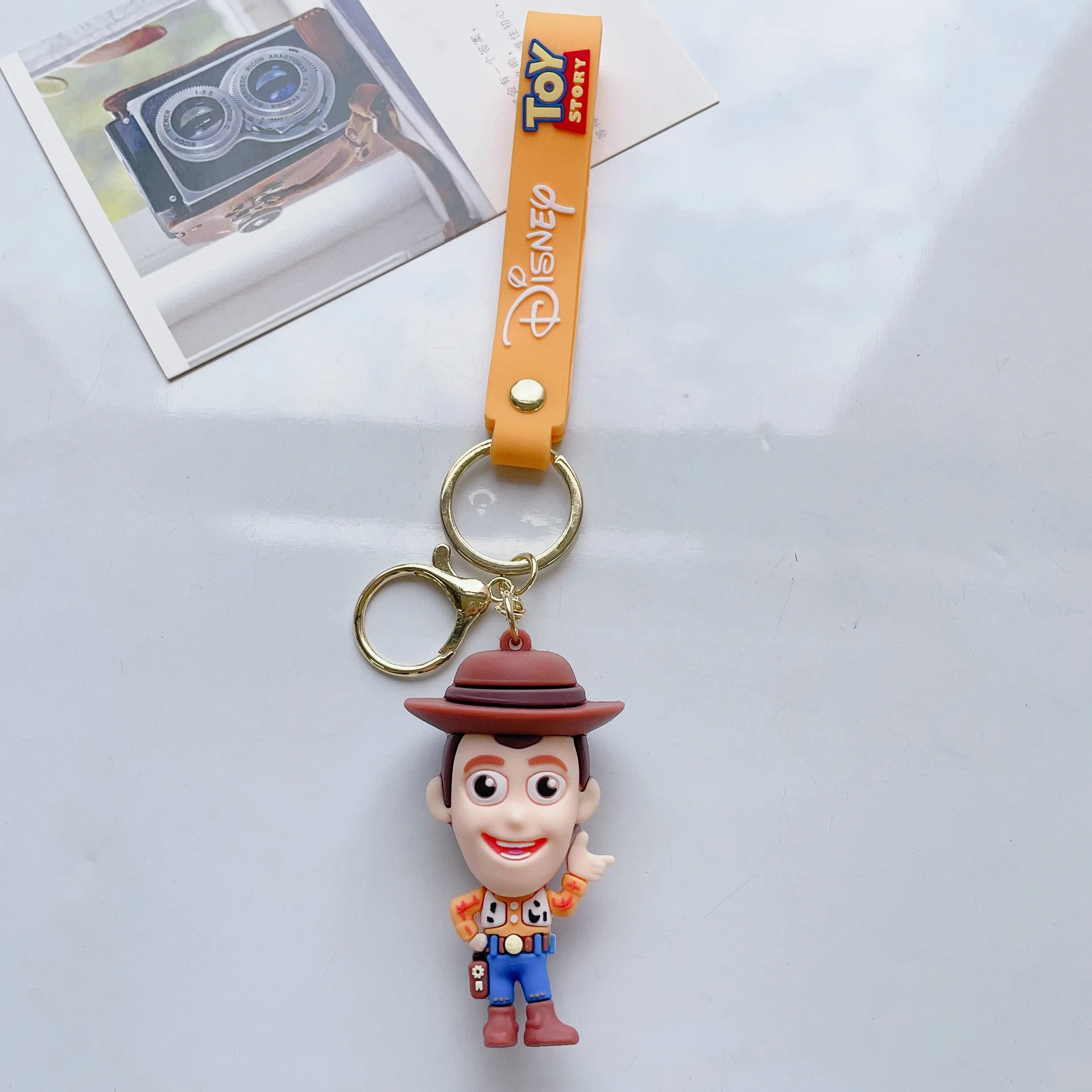 6Styles Anime Disney Keychain Toy Story Cute Woody Buzz Lightyear Action Figure Keychain Bag Pendent Kids Charm Gift Toy Decor