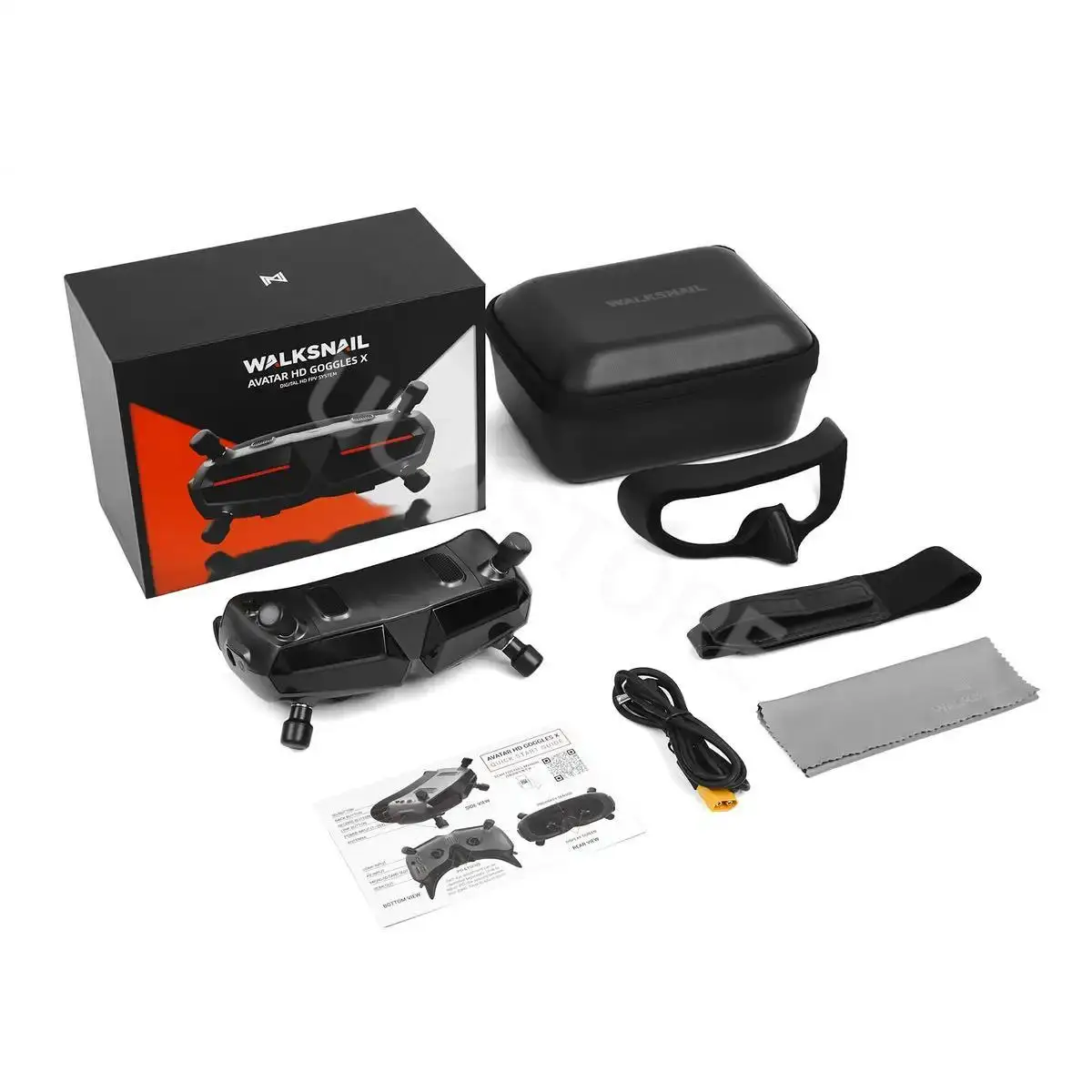 

Walksnail Avatar HD Goggles X OLED 5,8 ГГц Цифровой 1920*1080 FOV 50-градусный HDMI Встроенный гироскоп с антенной для модели FPV RC Drone