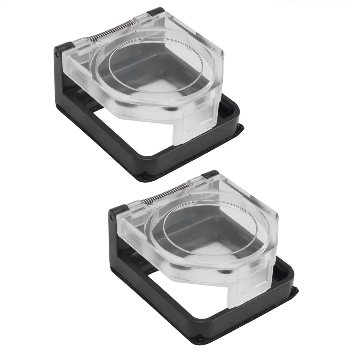 #01E Power Push Button Switch Cover, Dustproof Safety Protector A,square switch protection,(black)