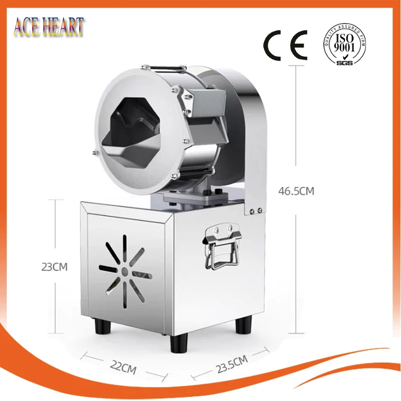 220V multifunctionele groentesnijmachine Elektrische aardappelwortel Gembersnijder Shredder Automatische commerciële uiensnijder