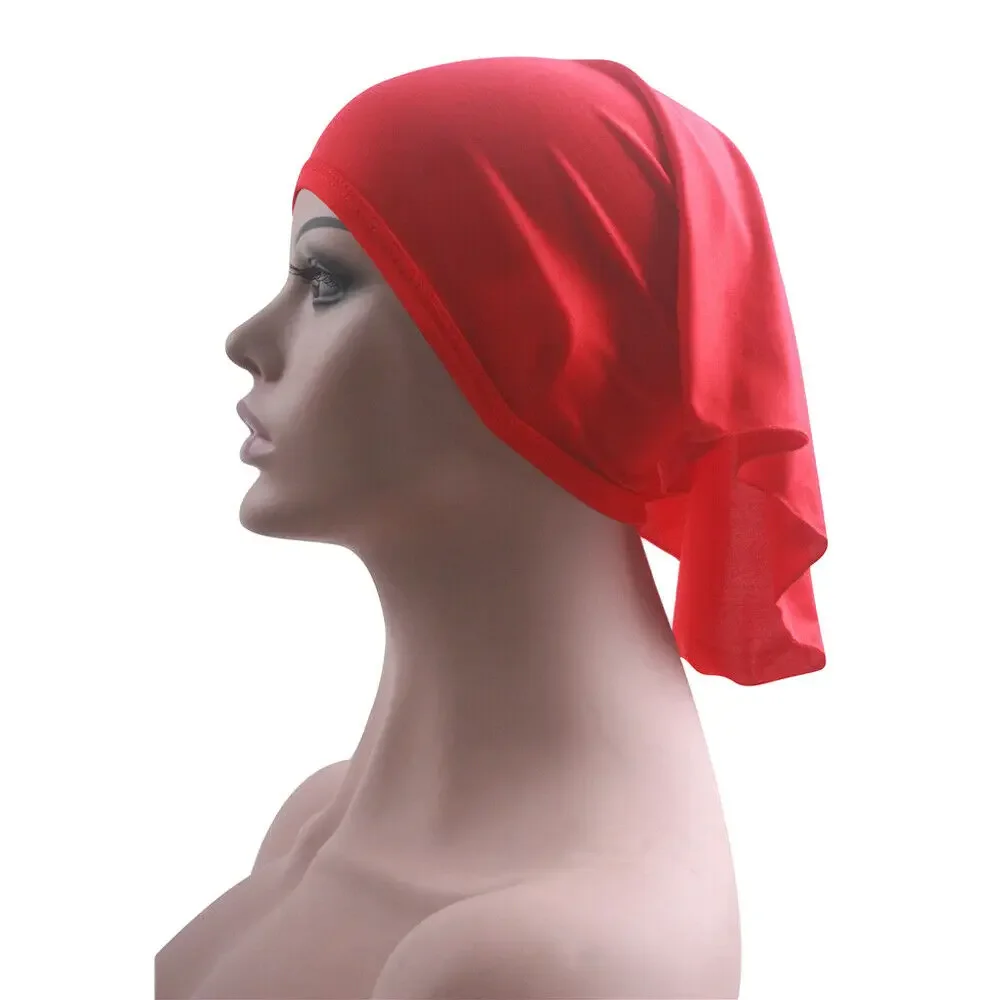 Undersarf Muslim Women Hijab Tube Inner Cap Scarf Stretch Cotton Turban Islamic Headwear Headscarf Wrap Bonnet Niqab Hat Arab