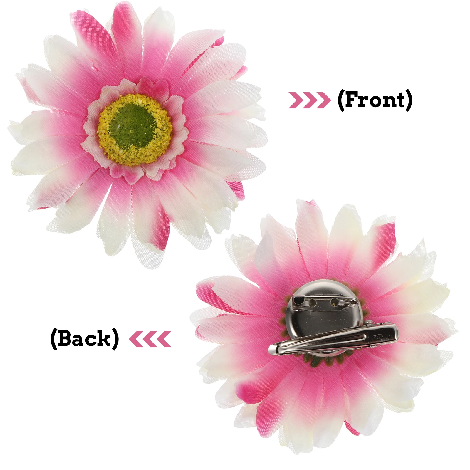 

12pcs Sunflower Hairpins Artificial Flowers Beach Vacation Toddler Women Elegant Fashion Hair