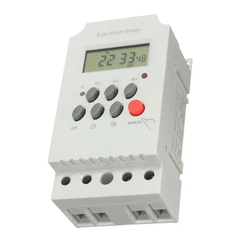 B03C-4X KG316T-II Din Rail Microcomputer Time Control Switch Time Control Timer AC 220V 25A DIGITAL TIMER SWITCH Relay