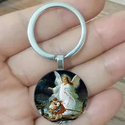 Cute Angel Guardian Time Gem Keychain, Gift for Daughter