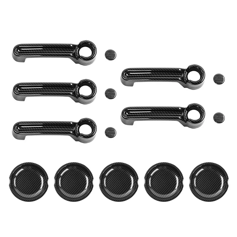 

Door Handle Inserts Cover Kit & Tailgate Handle Cover for 2007-2018 Jeep Wrangler JK / 2008-2012 Jeep Liberty / 2007-2011 Dodge