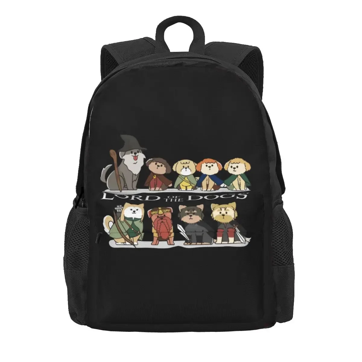 Lord Of The Dogs Funny Nerd Rings Lotr Cute Tolkein Present Large Capacity Backpack Training Sports Style