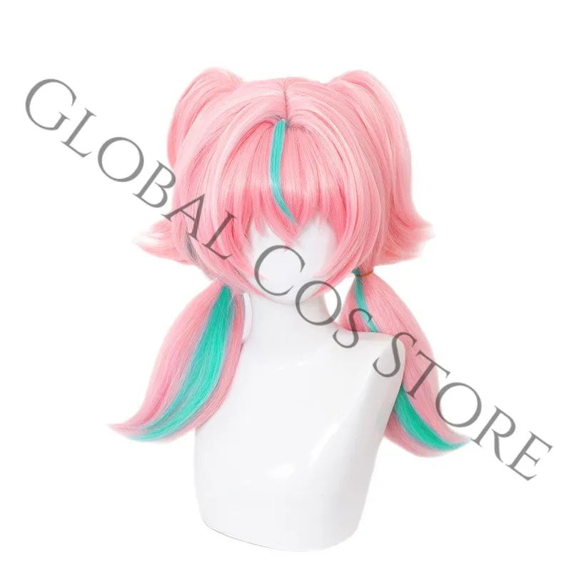 Aria Cosplay Costume Angels of Delusion White Magical Girl Dress Green Layered Skirt Accessories and Wig Game Zenless Zone Zero view 6