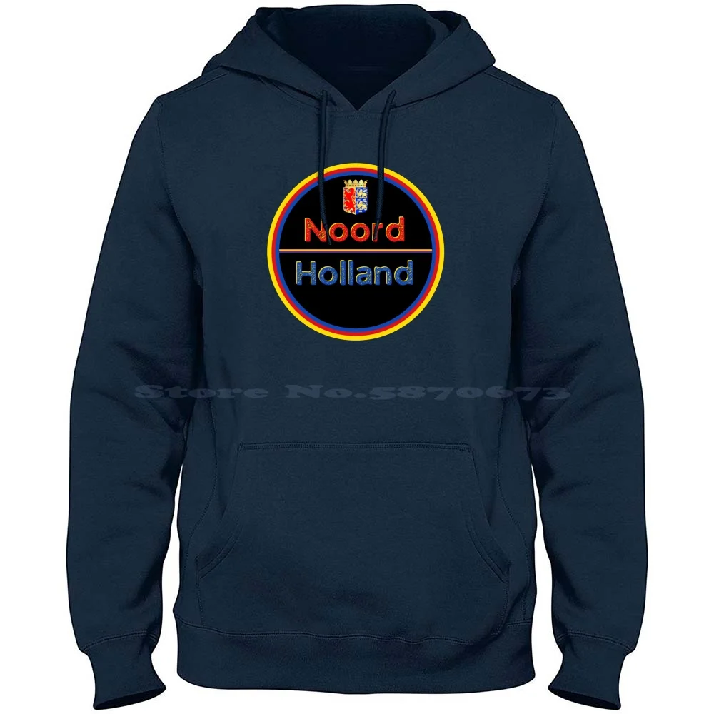 Of North Holland Netherlands 100% Pure Cotton Hoodie Tshirt Noord Holland Provincie Dutch Flag Origin Haarlem Coat Of Arms Vlag