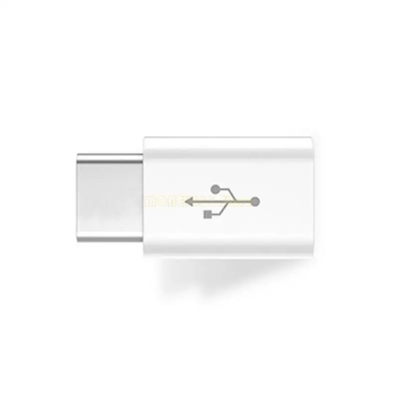 F62C USB C 암시 대 마이크로브 수컷 어댑터 타입 C에서 MicrousB 480Mbps 데이터 충전기