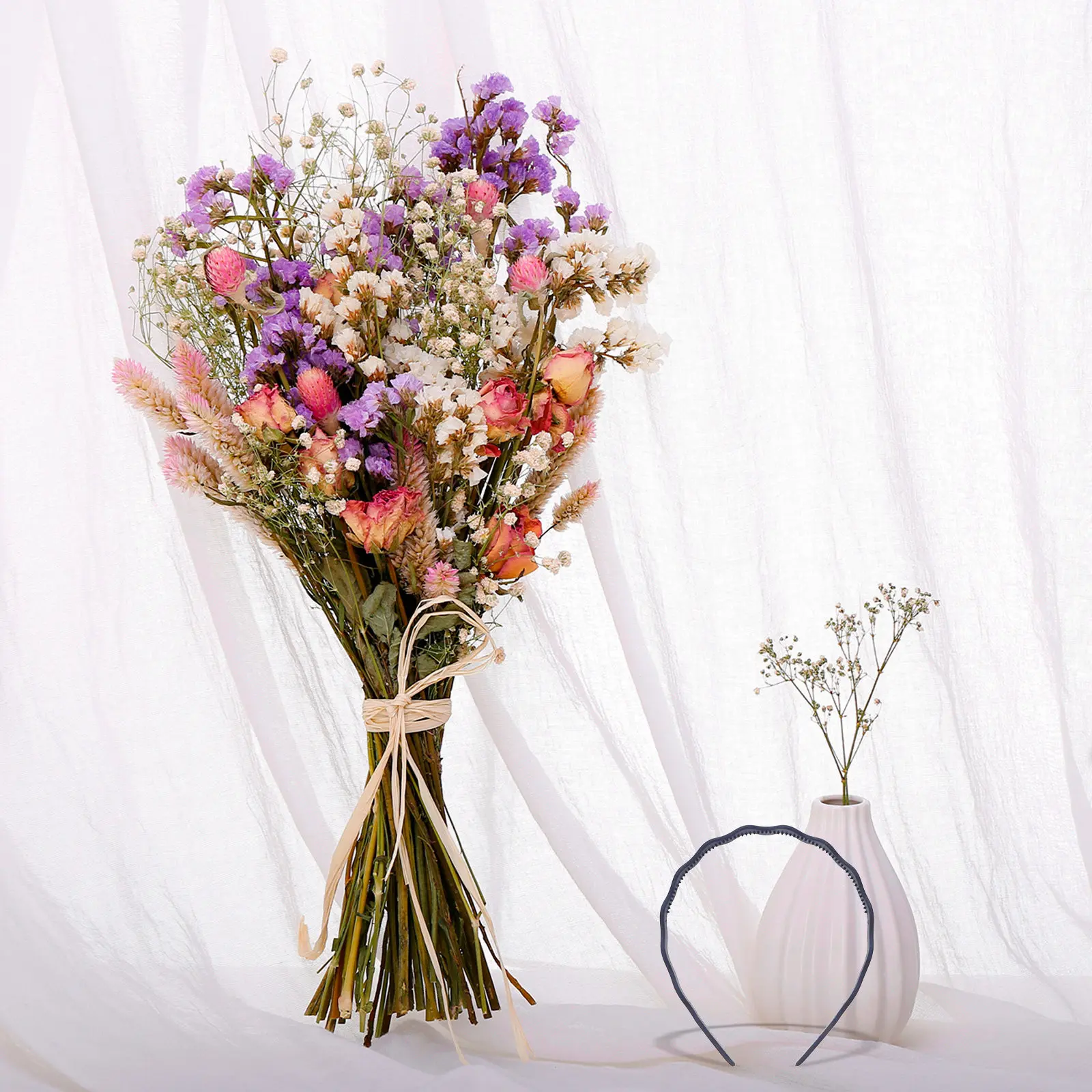 

Набор из 12 пластиковых волнистых ободков для волос для женщин, девушек и подростков: для праздников, вечеринок, работы, путешествий, модный аксессуар для волос