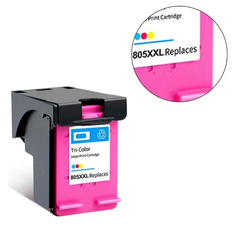 F3KE 805XL XXL Color Inkjet Ink Cartridge for HP DeskJet 1210 1212 2330 2332 2335 Printer Large Ink for Extended Printing