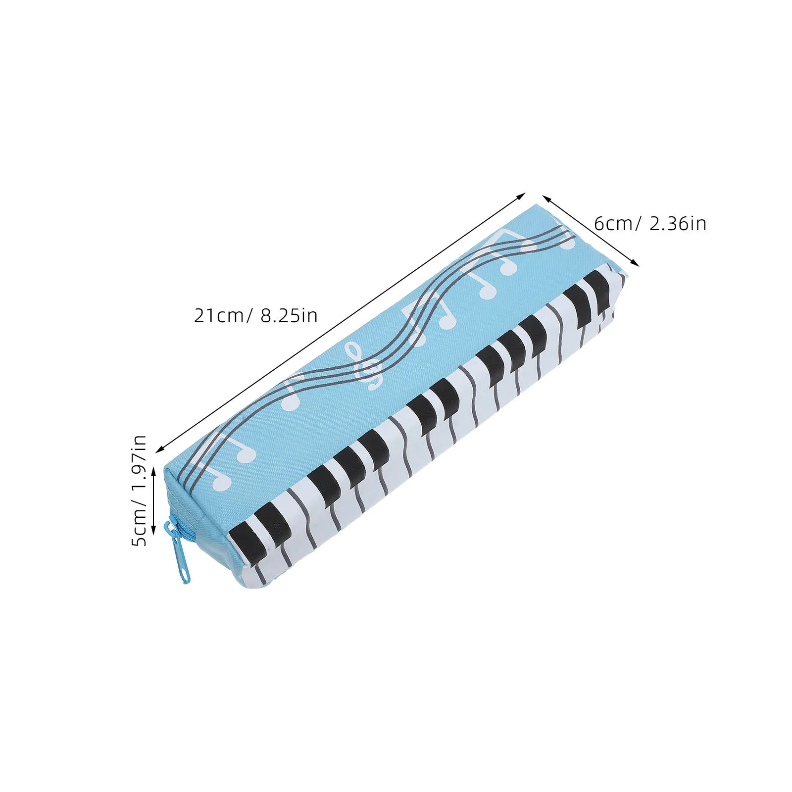 4 قطعة مقلمة نمط البيانو الحقيبة قلم رصاص خاص للطلاب الموسيقى ملاحظة القلم حقيبة المحمولة سستة التخزين