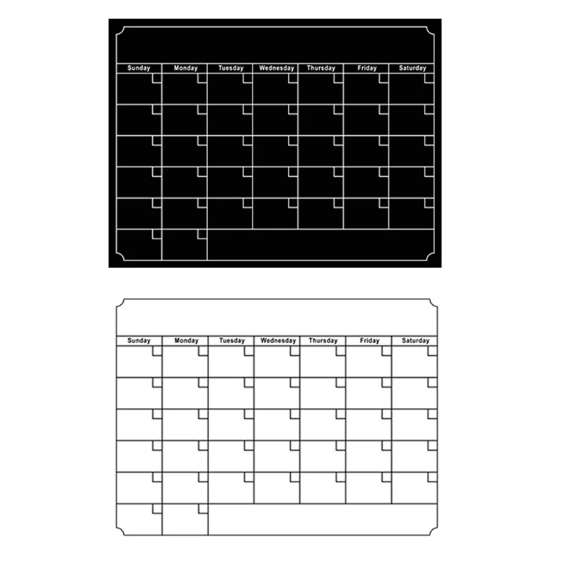 A3 Whiteboard Maandelijkse Planner Magnetisch Prikbord Keuken Dagelijks Flexibel Bulletin Memoborden Koelkastmagneet Tekenkalender